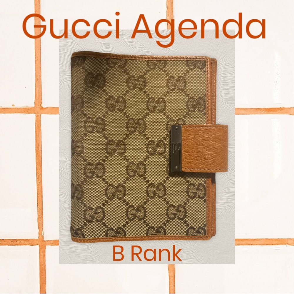 💯% AUTH ⭐ Gucci Canvas Agenda
